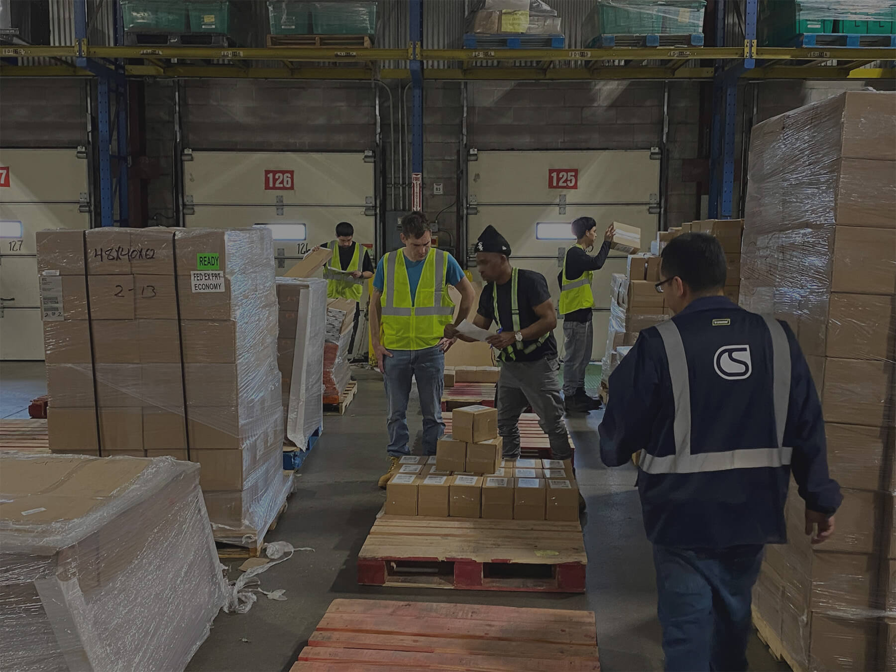 grocery container unloading services